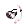 Conjunto de óculos de mergulho e snorkel transfronteiriço para homens e mulheres, máscara de mergulho de armação grande, snorkel úmido, conjunto de equipamento de snorkel de duas peças