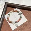 Pulsera de Cerámica Jingdezhen Nueva Pulsera de Cerámica China Joyería Estudiante Estilo Tíbet Cuerda Trenzada a Mano Puesto Regalo para Estudiante