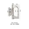 Bisagras con Forma de Letra de Acero Inoxidable para Puertas de Madera, Bisagras para Puertas de Dormitorio, Apertura Silenciosa y Suave, Bisagras de Acero Inoxidable para Puertas de Madera