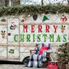 Pegatinas Magnéticas para Coche de Navidad Juego de Pegatinas Magnéticas Impermeables y Resistentes al Sol Puerta de Garaje Metálica Refrigerador Ventana Pegatinas de Decoración Festiva