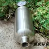 Amortiguador de pulso de aire tipo brida de acero inoxidable/rosca interna manómetro de presión de pulsación de líquido LGMK-B amortiguador