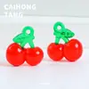 Resina DIY Acrílico Artificial Miniatura com Frutas Penduradas Desenho Animado Acessórios de Joia Pingente de Chaveiro Material Venda por Atacado