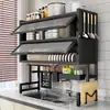 Estante de almacenamiento de doble capa para fregadero de cocina, escurreplatos para el hogar con puerta, a prueba de polvo y con drenaje de agua, organizador multifuncional