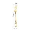 Juego de Cubiertos de Acero Inoxidable de Alta Calidad Estilo Palacio Transfronterizo, Cuchillo para Bistec, Tenedor y Cuchara, Lujo Ligero con Relieve, Caja de Regalo de 24 Piezas