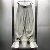 Pantalones casuales de pierna recta transpirables, pantalones deportivos de secado rápido, nueva moda versátil de verano para hombre, pantalones sueltos delgados elásticos