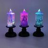 Iluminação de vela de simulação de Halloween estrelada colorida LED simulação de vela eletrônica mesa layout lâmpada fantasma
