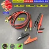 Cable de Prueba de Megóhmetro Línea de Prueba 500V 1000V Línea de Conexión Experimental Línea de Conexión con Pinza de Cocodrilo 2500V