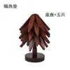 Esterilla Decorativa de Bambú para Aislamiento Térmico, Esterilla Creativa para Mesa de Comedor, Esterilla Antiescarchaduras y Resistente a Altas Temperaturas para Ollas, Posavasos, Esterilla Doméstica para Tazones, Esterilla para Mesa de Comedor