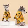 Ropa nueva para mascotas transfronteriza Halloween estampado gato perro camiseta perro mediano y pequeño Primavera y Otoño casual ropa de dos patas
