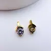Colgante de Cobre Chapado en Oro con Circonita Joyería de Conservación de Color Accesorios Hecho a Mano DIY Collar Pulsera Pendientes Joyería con Borlas
