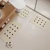 Tapete de Piso de Terra de Diatomáceas para Banheiro, Tapete para Porta de Banheiro, Tapete Absorvente Antiderrapante Doméstico para Banheiro
