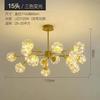 Lustre nórdico estrela por todo o céu para sala de estar lustre led lustre criativo de personalidade quarto sala de jantar pacote de iluminação