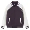 Jaqueta baseball raglan com padrão de losangos de outono em tecido air layer com logotipo personalizado impresso ou bordado, jaqueta cardigã para uniforme de trabalho corporativo
