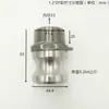 Conector de Acero Inoxidable 316/304 para Manguera de Aire, Manguera de Aceite, Manguera de Agua, Conector Químico Tipo F Conexión Rápida Rosca Macho
