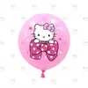 Decoración de Fiesta de Cumpleaños con Globo Temático de Sanrio Transfronterizo con Juego de Globos de Látex de Hello Kitty