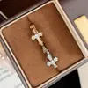 Anillo Cruzado de Diamantes Estilo Vintage Transfronterizo Temperamento Retro Hip-Hop Lujo Ligero Versátil Abierto Vintage
