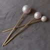 Horquilla de perla de concha simple de nuevo estilo, accesorios retro para el cabello de mujer, horquilla de uso diario, accesorios para el cabello