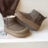 Botas de Nieve para Niños Otoño 2026 Estilo Nuevo Acolchadas con Felpa Cálidas Botas de Algodón Botas Cortas de Algodón Grandes para Niñas Zapatos de Algodón para Niños Modernos