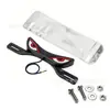 Tornillo de Placa de Matrícula de Motocicleta Transfronterizo Luz Triangular Semicircular Parpadeante Ojo de Diablo Accesorio Decorativo Universal Modificado Luz de Coche