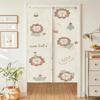 Cortina de Porta de Frutinhas Fofas para Decoração de Sala de Estar e Quarto, Meia Cortina, Cortina Divisória sem Furo, Cortina de Privacidade, Meia Cortina Anti-Espionagem