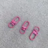 Chaveiro Esmaltado Colorido Acessório DIY Chaveiro Giratório para Boneca Fivela de Camarão Fivela em Oito