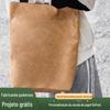 Sacola de Papel Dupont, Sacola de Papel Plissada Personalizada, Sacola Simples de Papel Kraft Lavado e Esfregado, Bolsa de Mão Personalizada com Logotipo Impresso