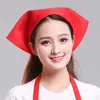 Restaurante de cocina estilo japonés restaurante de olla caliente toalla triangular gorro de chef sombrero para cabeza de trabajo de cocina para hombres y mujeres