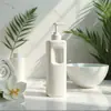 Garrafa Plástica de HDPE Personalizada pelo Fabricante 500ml para Shampoo, Garrafa Reutilizável, Garrafa com Bomba