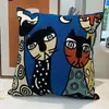 Funda de Almohada Impresionista Artística Cojín Lumbar con Estampado Abstracto de Picasso, Cojín Decorativo para Sofá Estilo Europeo