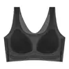Ropa interior sin marcas de seda helada para mujer, pecho pequeño, push-up, hermoso sujetador tipo top, sin aros, deportivo, anti-flacidez, fino, verano