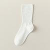 Calcetines de media pantorrilla, Calcetines de algodón de color liso para mujer, Calcetines de maternidad para otoño e invierno, Calcetines de compresión sin costuras que absorben el sudor para mujer, Calcetines Zhuji
