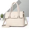 Bolsa Transversal Feminina Retro de PU Luxuosa Minimalista Versátil de Verão Estilo Europeu Bolsa de Ombro