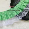 Nuevo ribete de encaje plisado a cuadros de 6CM para faldas Lolita hechas a mano DIY, accesorios para juguetes y mascotas, materiales decorativos
