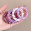 Corea del Sur Color Simple Anillo para el Cabello de Cable Telefónico Cuerda para el Cabello Deslustrada Duradera Estilo Ins Alto Valor de Color Goma Elástica Pequeña para el Cabello Accesorios para la Cabeza