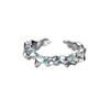 J1309 anillo con forma azul coral personalizado para hombres y mujeres plata esterlina S925 serie Mar Profundo curativo neutro super A joyería