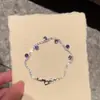 Pulsera de cierre redondo de circón, simple y elegante, pulsera coreana de lujo ligero de alta gama, joyería versátil para mujer con temperamento vintage