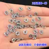 Anel fechado espaçador de prata de lei S925 junta enrolada pulseira de cordão pulseira de cordão colar acessórios DIY feitos à mão