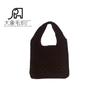 Bolsa de Malha Simples com Recortes Vendida Quente na Amazon e Temu Versátil Bolsa Grande Feminina Cor Pura Bolsa Transversal de Malha Bolsa de Ombro