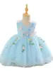 Vestido de Princesa Elfa de Hadas para Niñas, Lujo Ligero de Gama Alta, Cumpleaños, Pasarela, Anfitriona de Campus, Falda de Malla Esponjosa