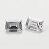 Manicura Xiaohongshu Cristal Transparente Multifacético Zircón Desnudo Joyería Gema Rectangular Uña Portátil Forma Especial Diamante Decoración
