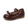 Sapatos de Couro Infantis 2026 Primavera Novo Estilo Moda Casual para Meninas Sapatos de Princesa com Solado Macio Sapatos de Performance para Crianças Mais Velhas