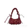 Bolso de nicho para el día a día de gran capacidad con lazo plisado, bolso nube de un solo hombro para mujer, nuevo bolso de moda 2026 para el antebrazo
