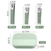 Fábrica en stock al por mayor juego de 4 piezas cortaúñas set de belleza traje de cortaúñas herramientas de cuidado personal regalos promocionales