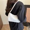 2025 Cor Sólida Casual Moda Tecido Simples Design Estilo Ocidental Grande Capacidade Tendência Mão Ombro Axila Bolsa Feminina
