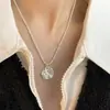 Collar de Perlas de Plata S925 para Mujer Diseño de Nicho Moderno Elegante Elegante No se Desvanece Cadena para Clavícula Apilada Accesorios Venta al por Mayor