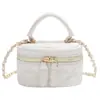 Bolsa Pequeña Mini Nueva de Verano para Mujer 2025 Acolchada con Cadena y Llave Bolso de Mano Moderno Versátil Bolso Cruzado