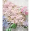 Accesorios Flor de Pétalo Hortensia Estampado en Caliente Hilo Flor de Bola de Organza Tridimensional Flor de Muñeca Material de Flor Hortensia Di Metabo