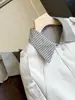 Gabardina de Estilo Coreano con Parches Rayados de Dos Piezas Falsas Ropa de Abrigo para Mujer 2026 Otoño Nueva Llegada Solapa Holgada Casual Temperamento Superior