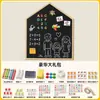 Pegatinas de Pared para Dibujar Pizarra Blanca Pizarra Negra Que No Dañan la Pared, Pizarra de Escritura Borrable, Pizarra de Enseñanza para Niños, Pizarra Pequeña de Dibujo Magnética