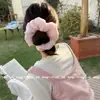 Goma para el pelo tipo choux de crema de estilo coreano, suave, rellena de algodón, 2026, nueva colección de primavera, dulce y fresca, para coleta